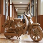 用瓦楞纸做出HONDA“Super Cub C100”!