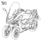 底排改側排!KYMCO三輪車「CV3」專利圖現蹤