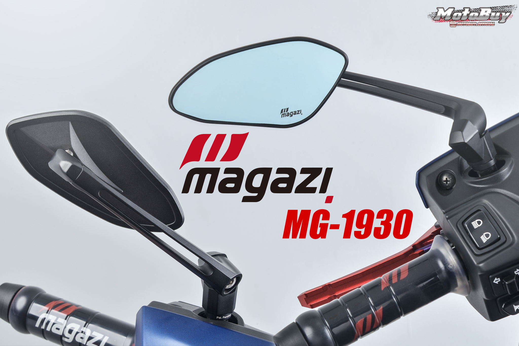 【部品情報】防眩光／可收折！MAGAZI「MG-1930後視鏡」
