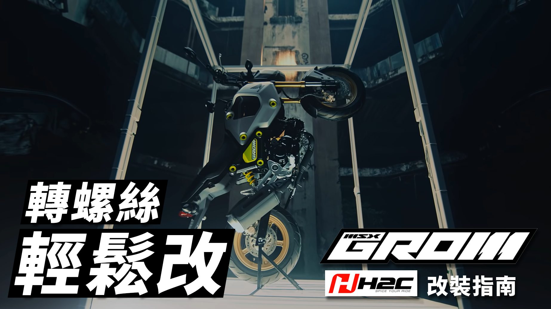 【HONDA FUN BIKE】轉螺絲輕鬆改!GROM x H2C 風格改裝指南!