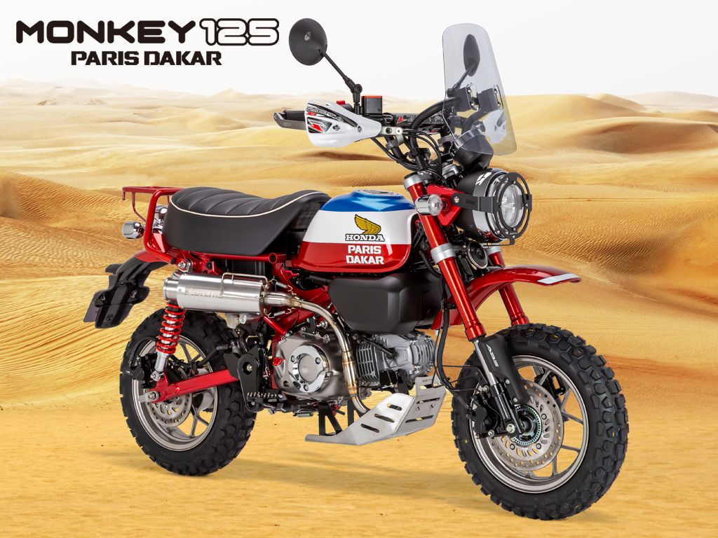 【日本改装文化】HONDA Monkey 125 Paris Darka 越野风格改装