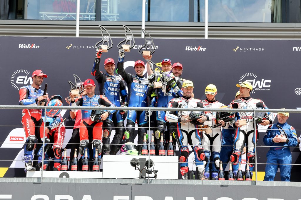 比赛以YART Yamaha Official EWC取得第一名，F.C.C. TSR Honda第二名，BMW Motorrad World Endurance Team第三名