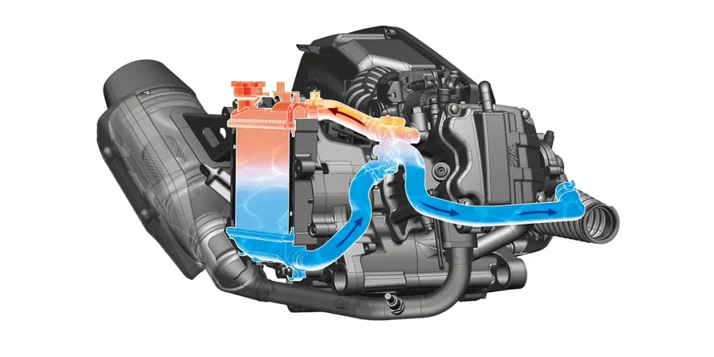 冷却系统也升级为双通道水泵