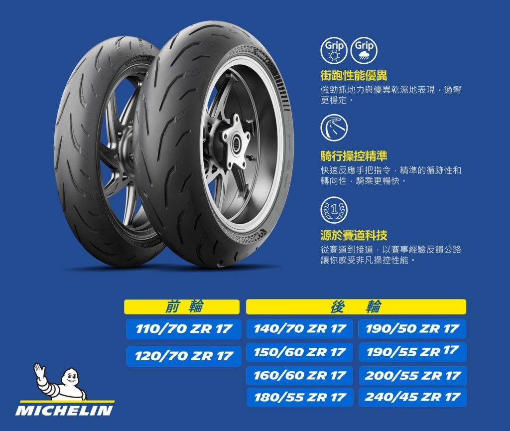 Power 6提供了多種大小，包含目前主流的車款大小