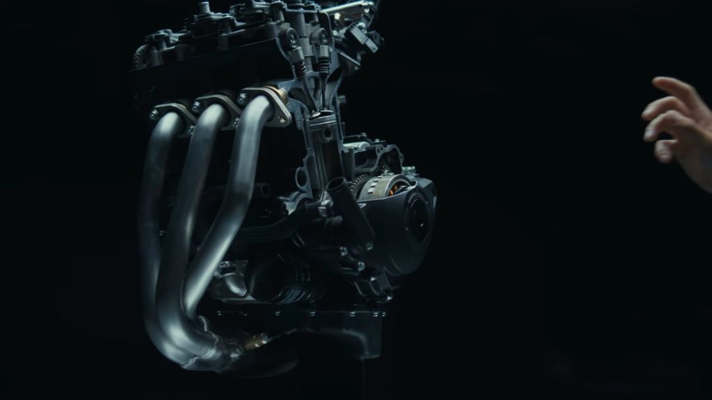 全新675cc 3缸引擎，官方數字顯示引擎淨重為54kg