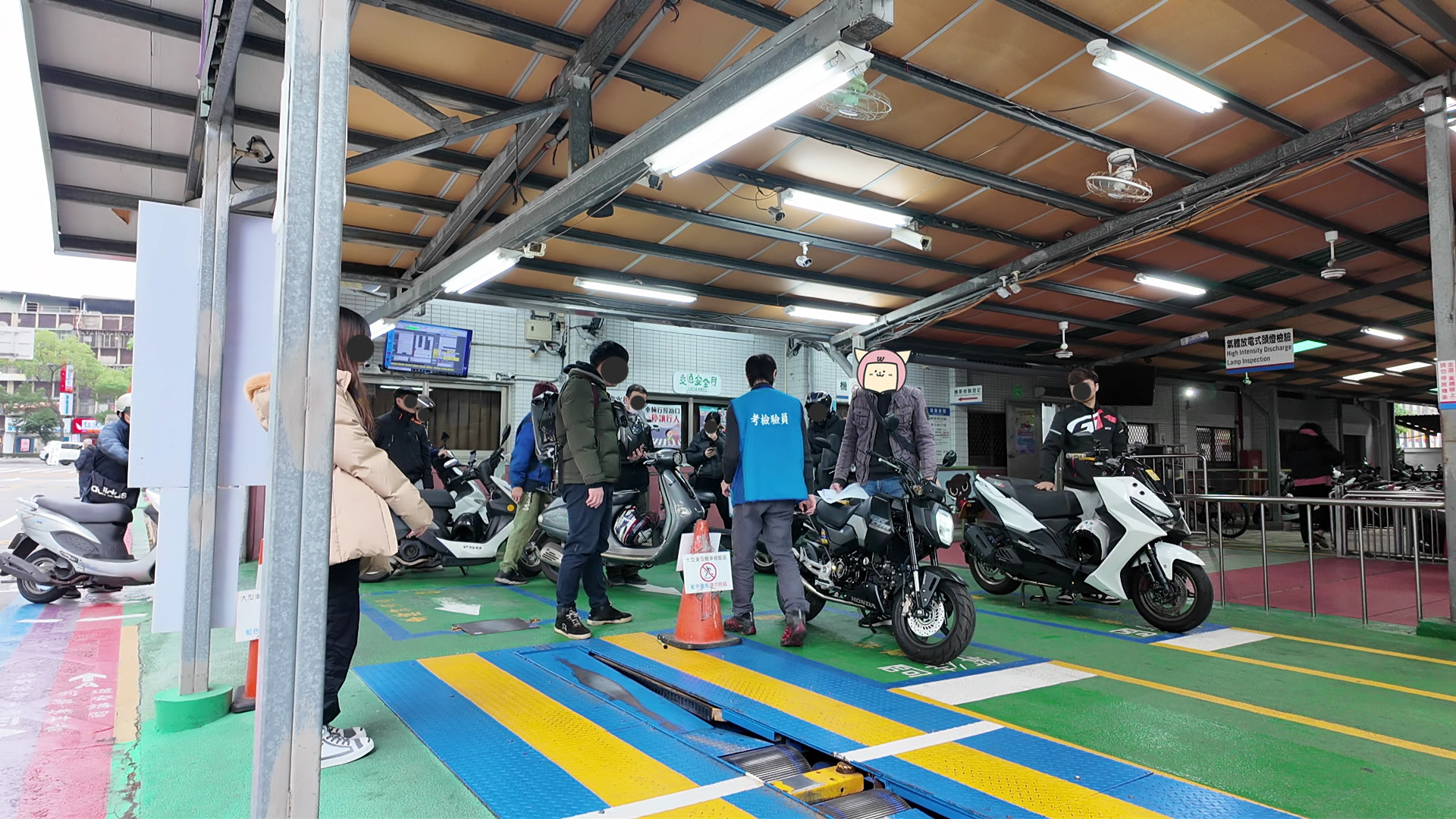 機車檢驗中