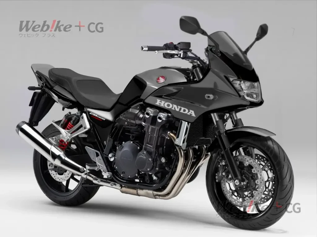 CB1300 SUPER BOLD'OR Final Edition預想CG圖（本站製作）。SB款在油箱上採用了圓形翅膀標誌，整流罩側面則有醒目的HONDA標誌。