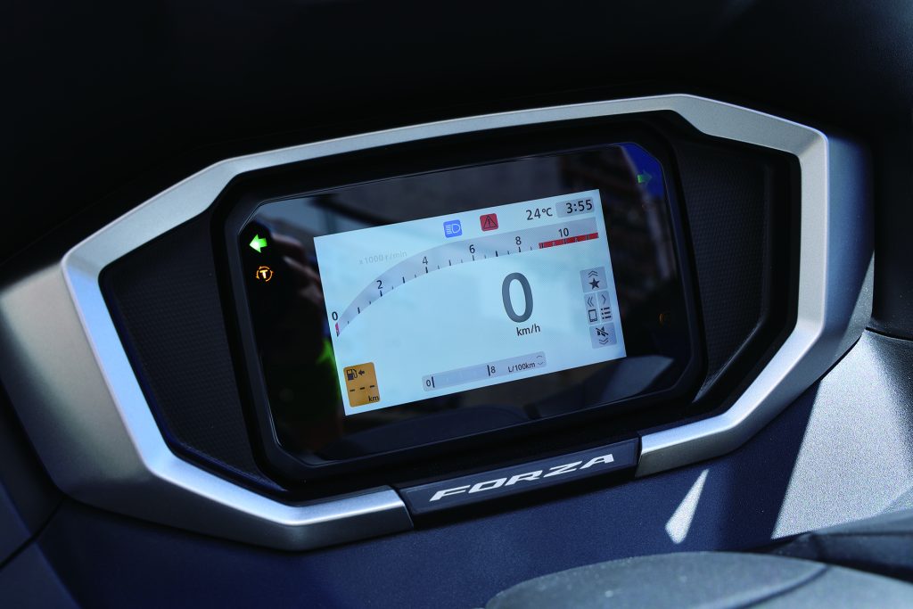 同時Forza 350也搭載 Honda RoadSync智慧手機連接系統