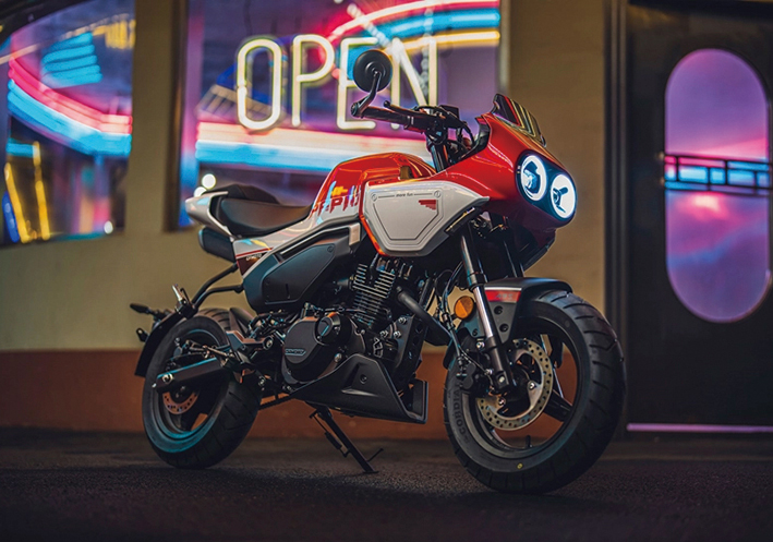 具有80年代風格的CFMoto XO Papio Racer帶來了時光倒流的城市氛圍
