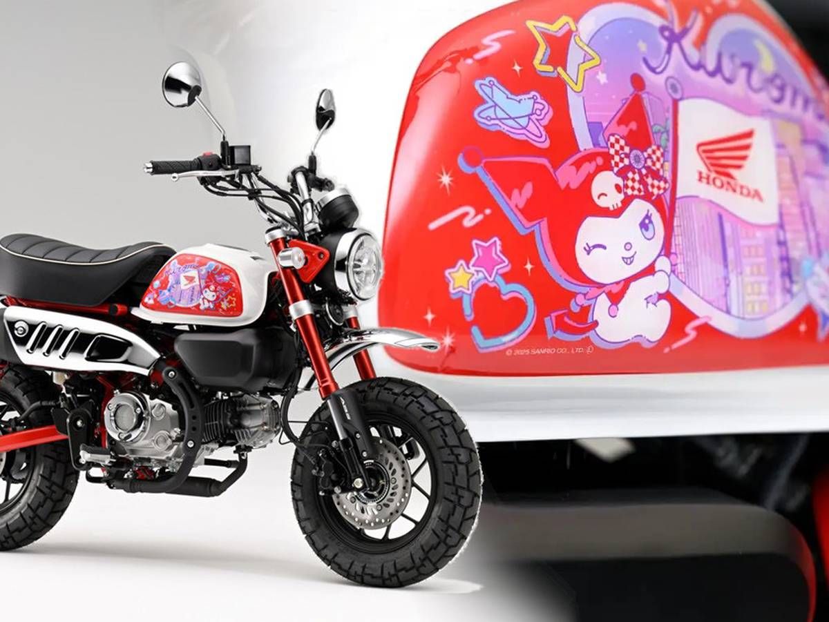 HONDA x SANRIO 推出「KUROMI」聯名車款!Monkey 125 專用油箱側蓋登場