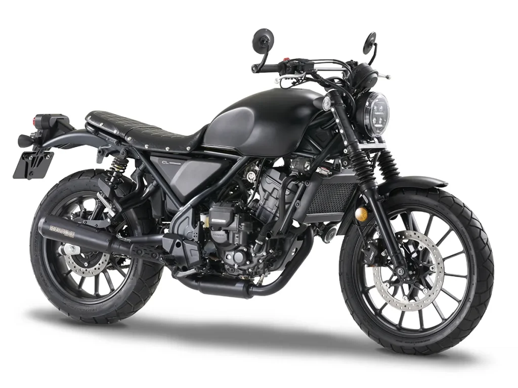 所安装的零件大多来自 DAYTONA×Dope，其时尚的设计能与街道和越野等多种场景完美契合（图片为 CL250）。