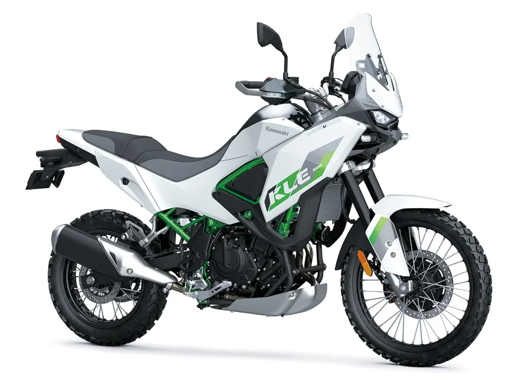 KLE500 SE「Pearl Blizzard White」。