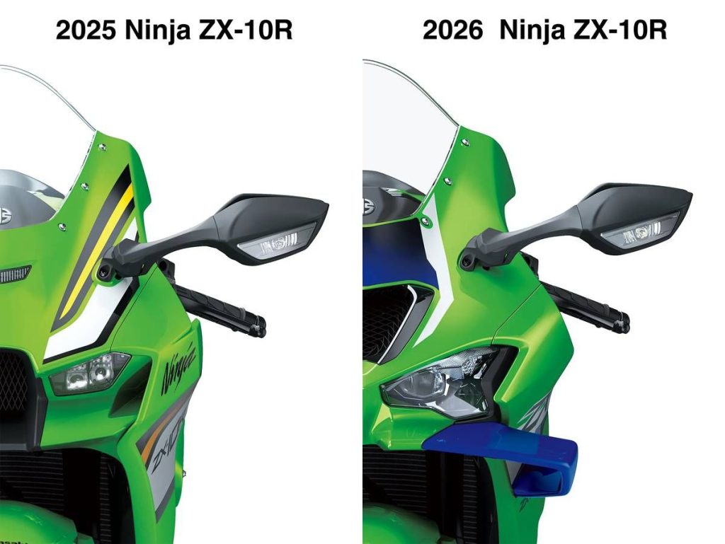 与前代机型相比,新款镜头结构与 ZX-6R 和 Ninja Hybrid 相同