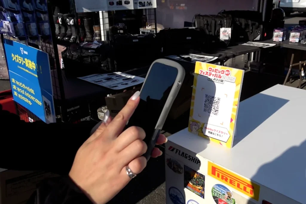 「Webike 問答闖關挑戰」提供獎品與 Webike 點數,帶動來場者與品牌攤位之間的互動,活動整日維持氣氛熱烈。