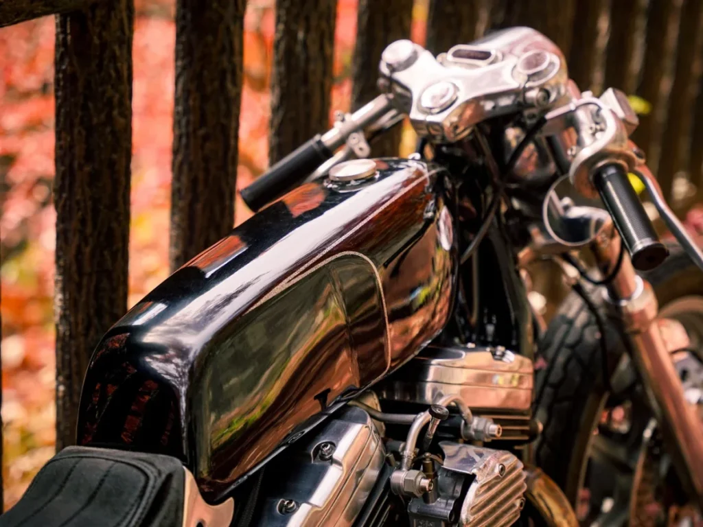 與 Yamaharley 山哈雷一樣,同樣採用 YAMAHA RD50 油箱 Photo by @daigo_1200s