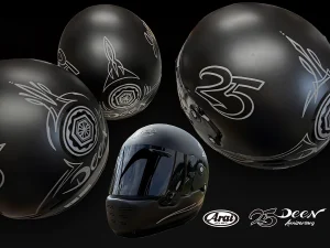 Arai RAPIDE-NEO DEEN 25th Anniversary Edition 台湾限定｜全球限量 25 顶，家纹 × Pinstripe 联名彩绘安全帽（头盔）