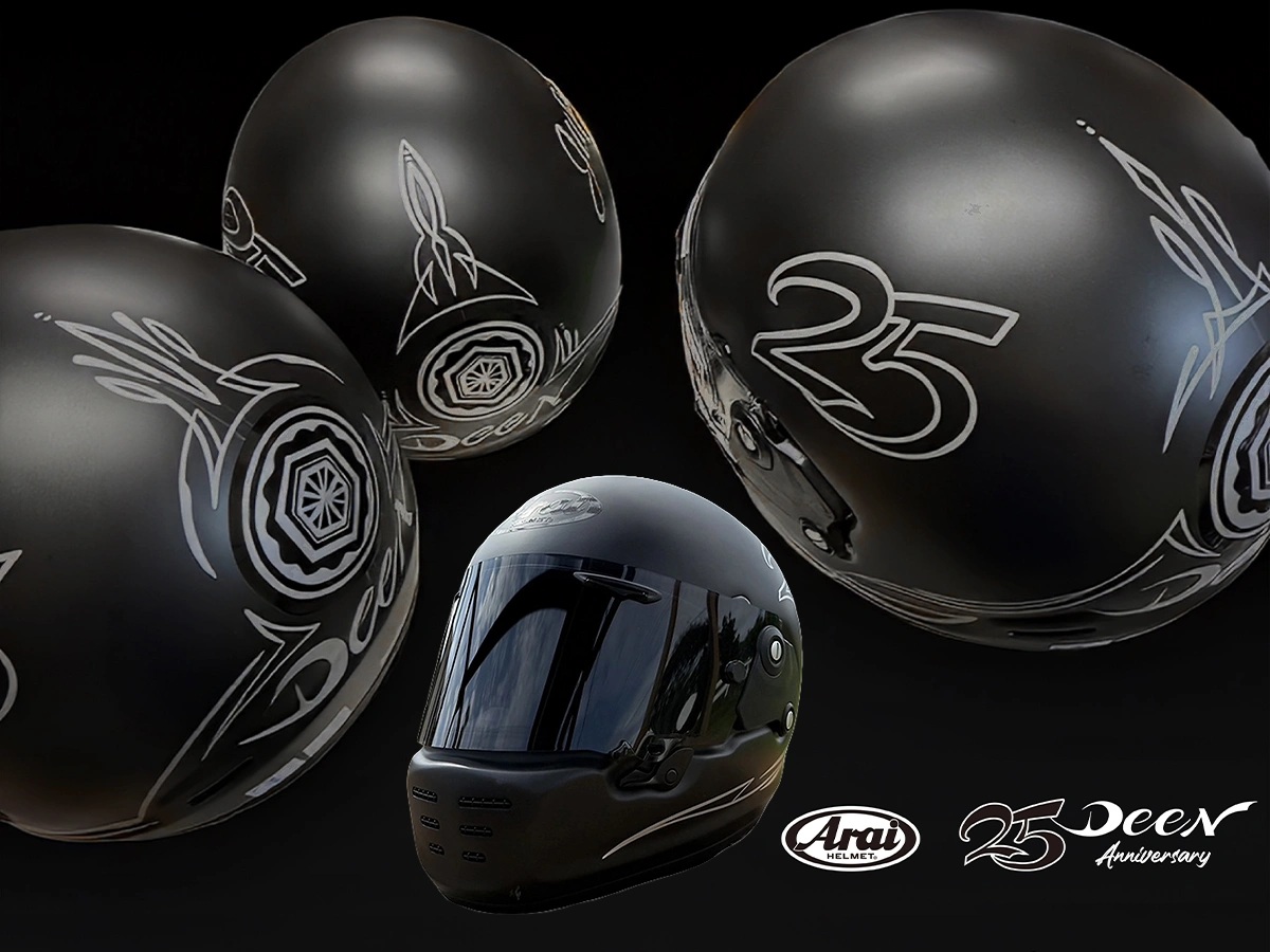 Arai RAPIDE-NEO DEEN 25th Anniversary Edition 台灣限定|全球限量 25 頂,家紋 × Pinstripe 聯名彩繪安全帽(頭盔)