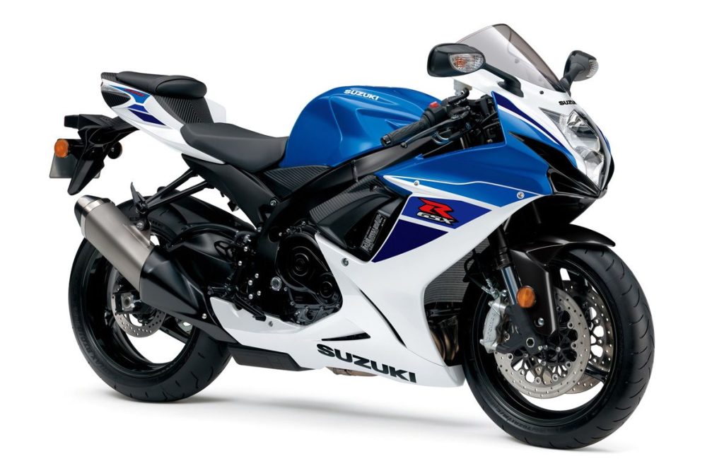 2026年仍在北美販售的GSX-R600（照片為2025年式）。基本內容承襲了2011年式那次重大改款。
