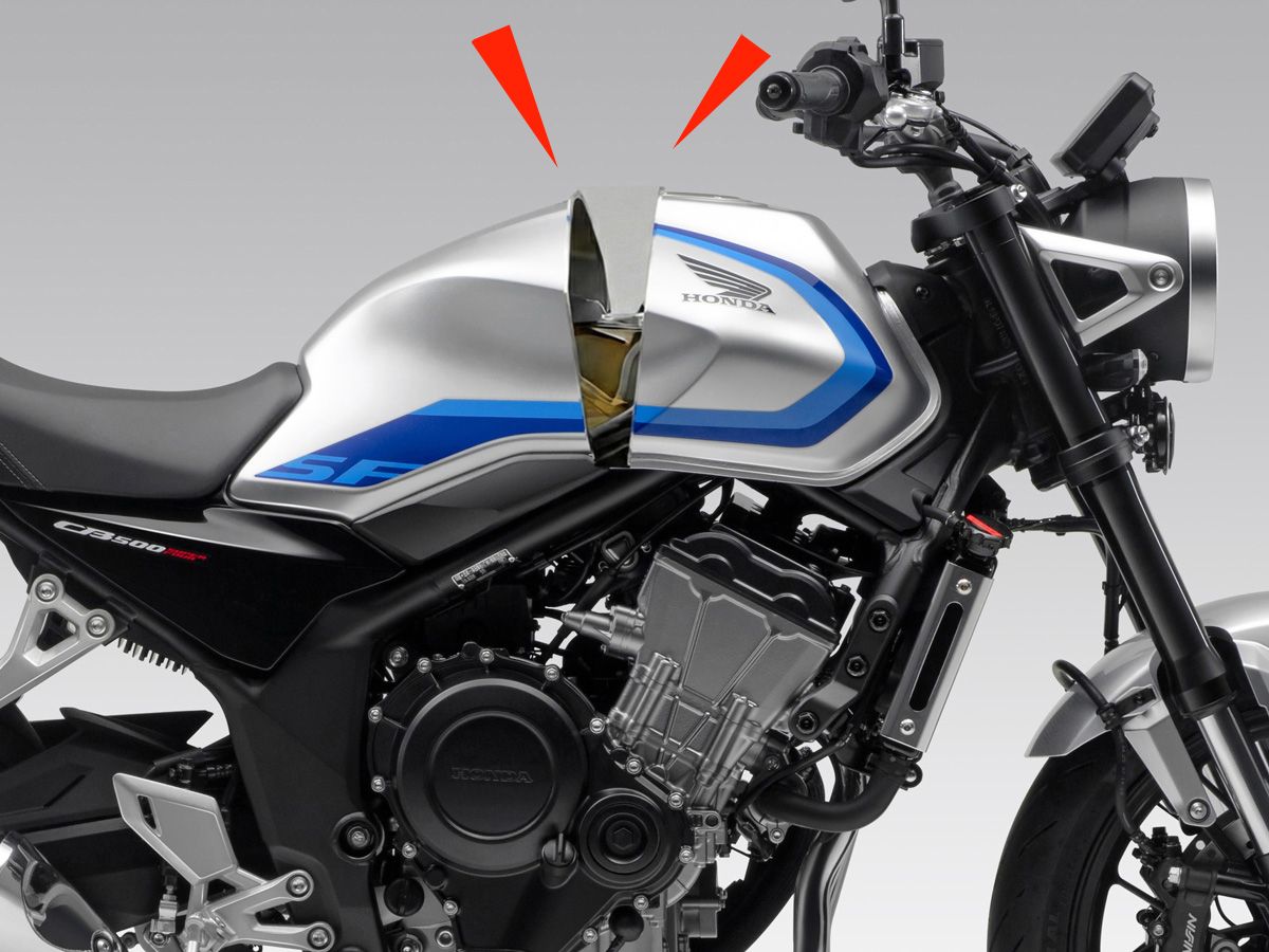 【深度解析】Honda CB500SF 设计秘辛：油箱断面竟藏有初代 CB400SF 的灵魂？从专业设计师视角看“Super Four”经典回归