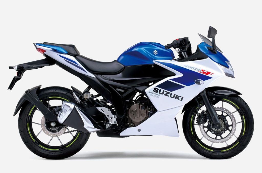 SUZUKI Gixxer SF250 海神藍金屬色 Triton Blue Metallic 仿賽跑車外觀