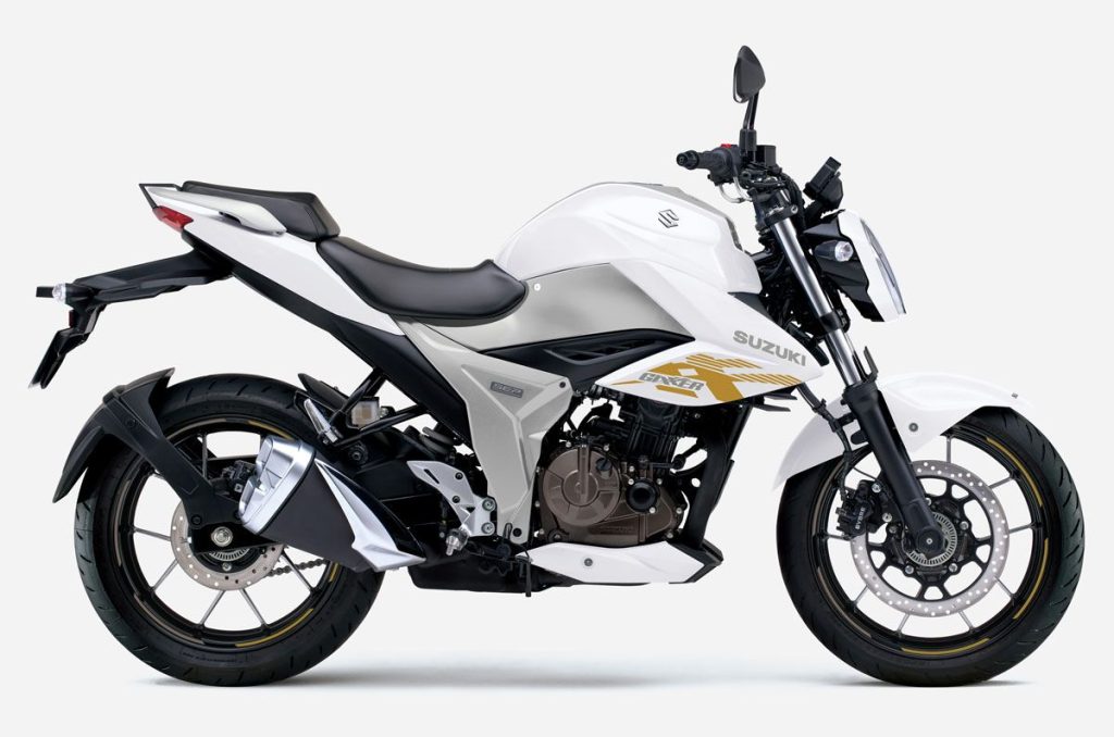 SUZUKI Gixxer 250 珍珠冰川白 / 消光鉑銀金屬 No.2