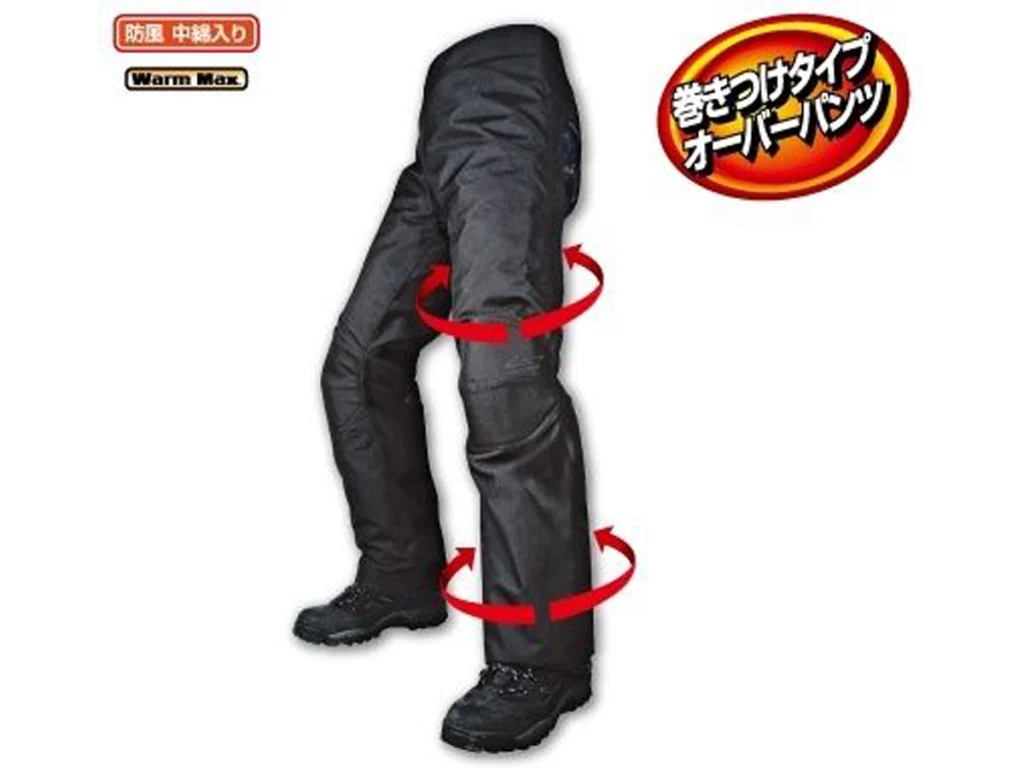 不是用「穿」的,而是用「捲」上去防風,這點子很棒。