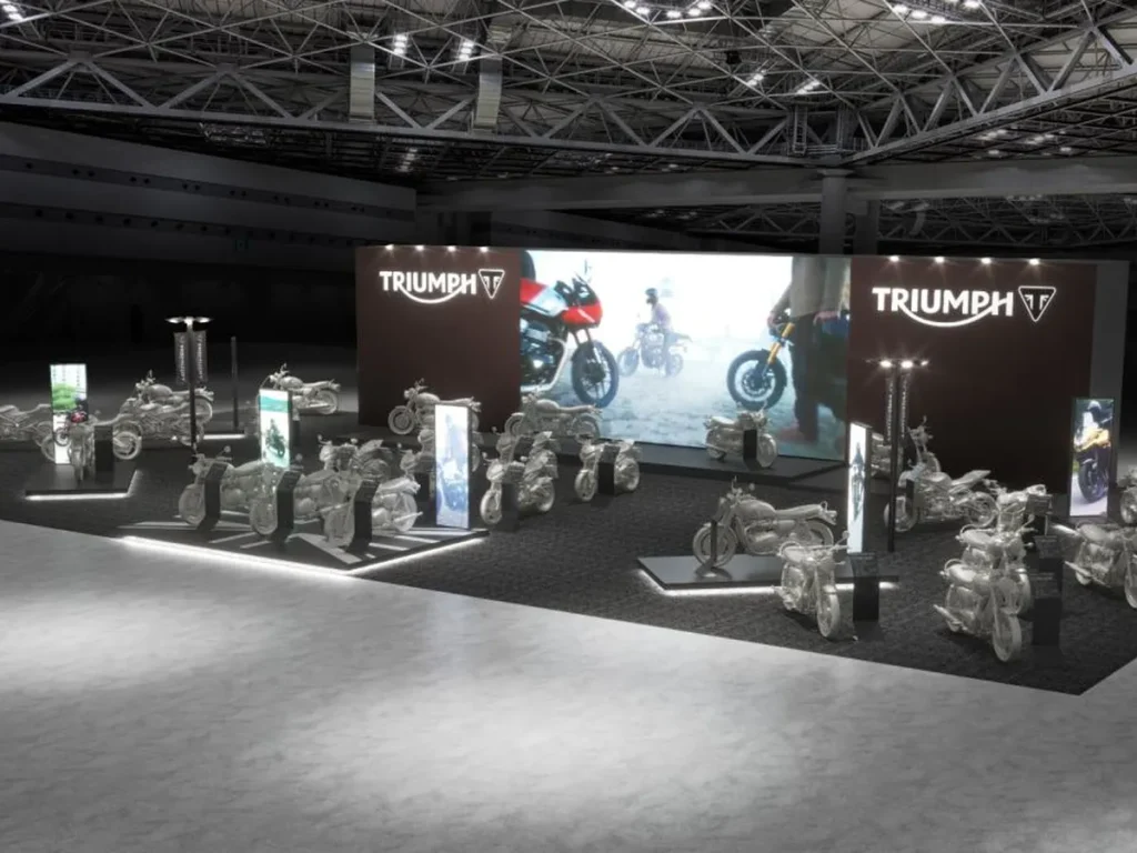 2026 日本摩托车展 Triumph 凯旋 400 ㎡ 史上最大展位示意图