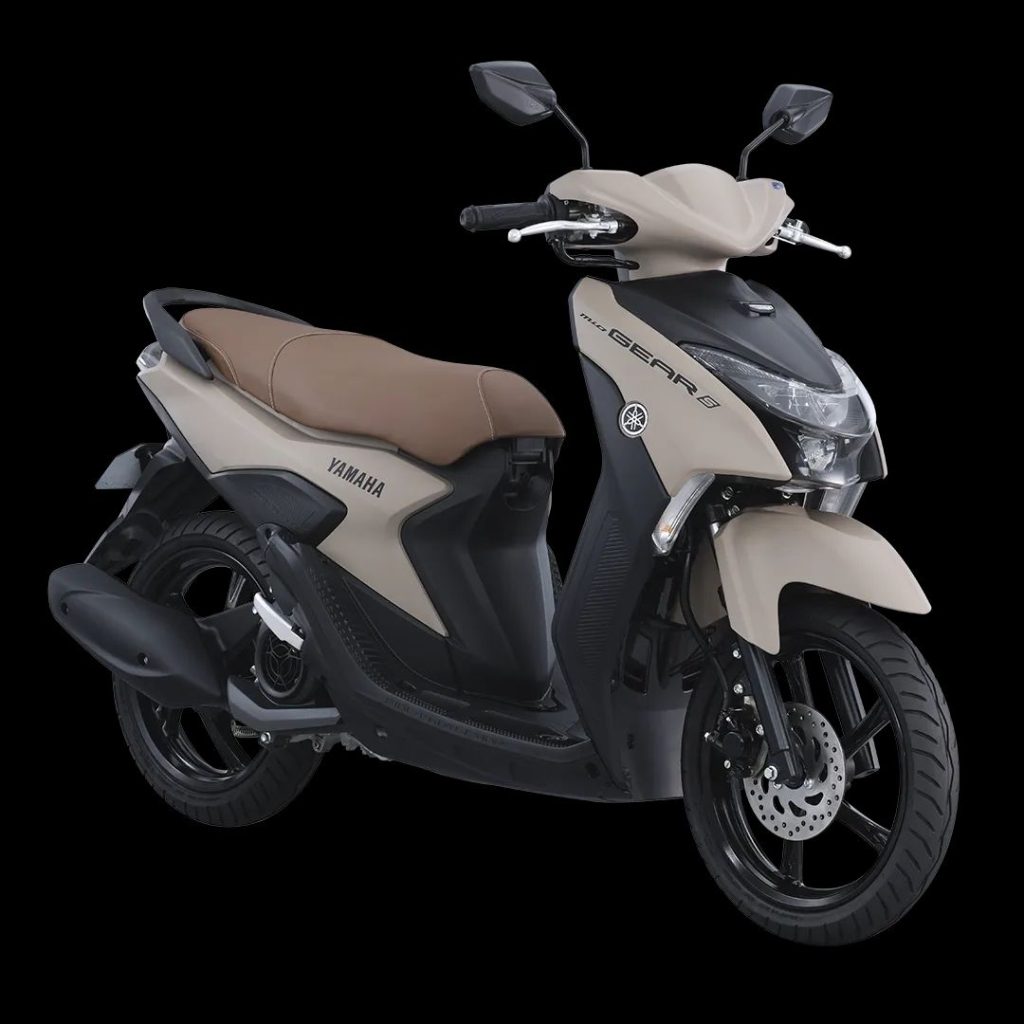 照片為菲律賓販售中的 MIO GEAR S。這是搭載 14 吋輪框的 MIO 系列高級版,配備了標準版所沒有的 SMG 智慧啟動發電機。