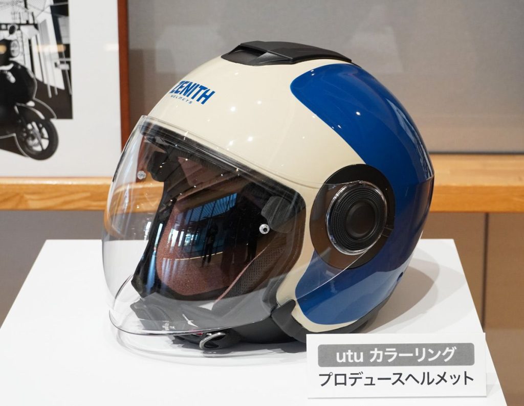 utu 也同時設計了YJ-14 ZENITH 四分之三安全帽的彩繪配色。