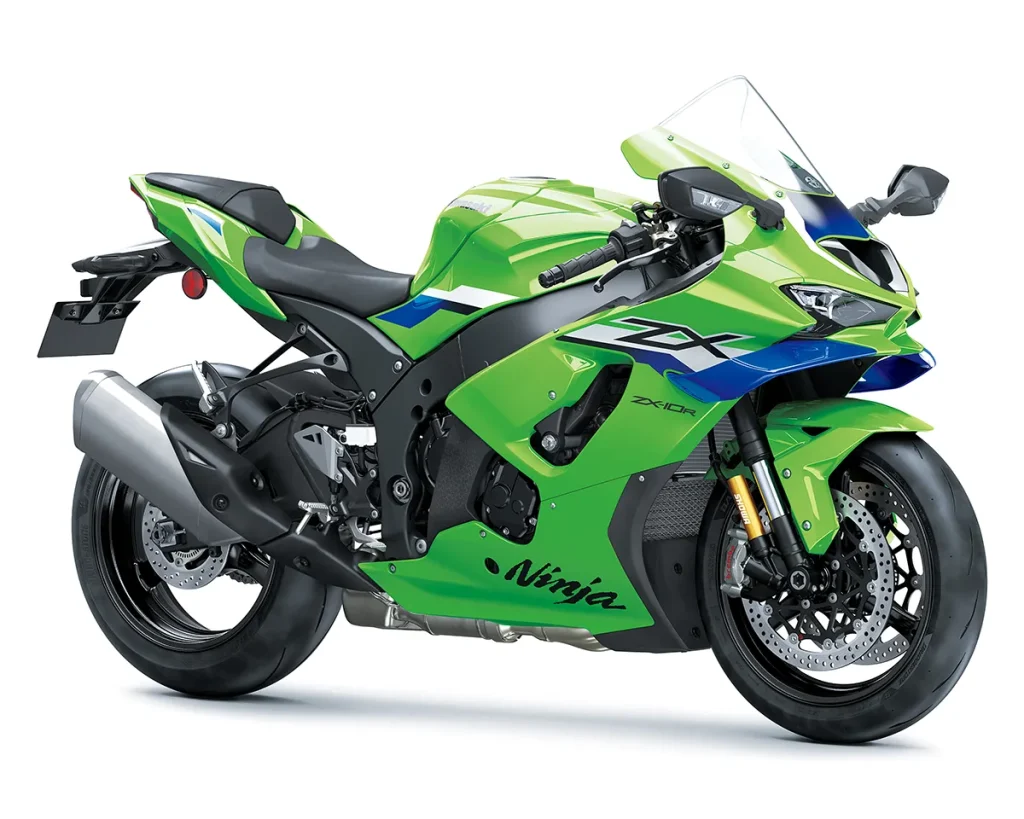 经典的 KRT 莱姆绿（Lime Green）配色搭配全新设计的空力整流罩，完美呈现 Kawasaki 赛道跑车的运动基因。