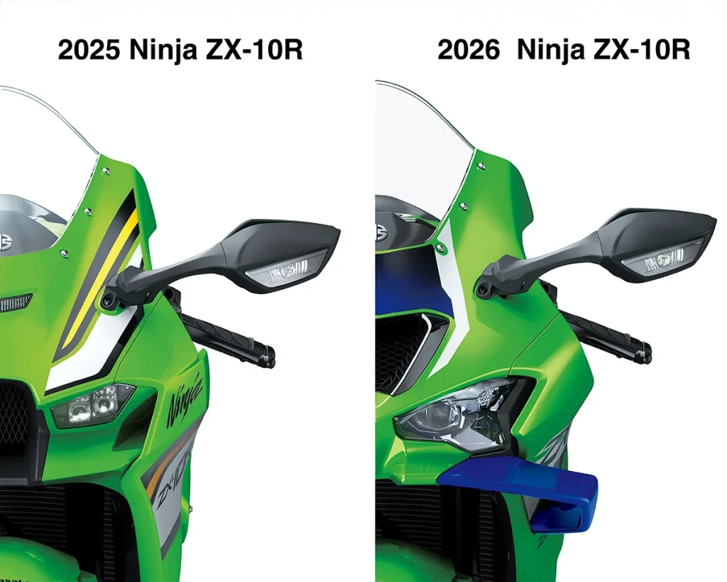 2026 年式不仅加装了定风翼，包含头灯在内的车头设计也全面焕然一新。