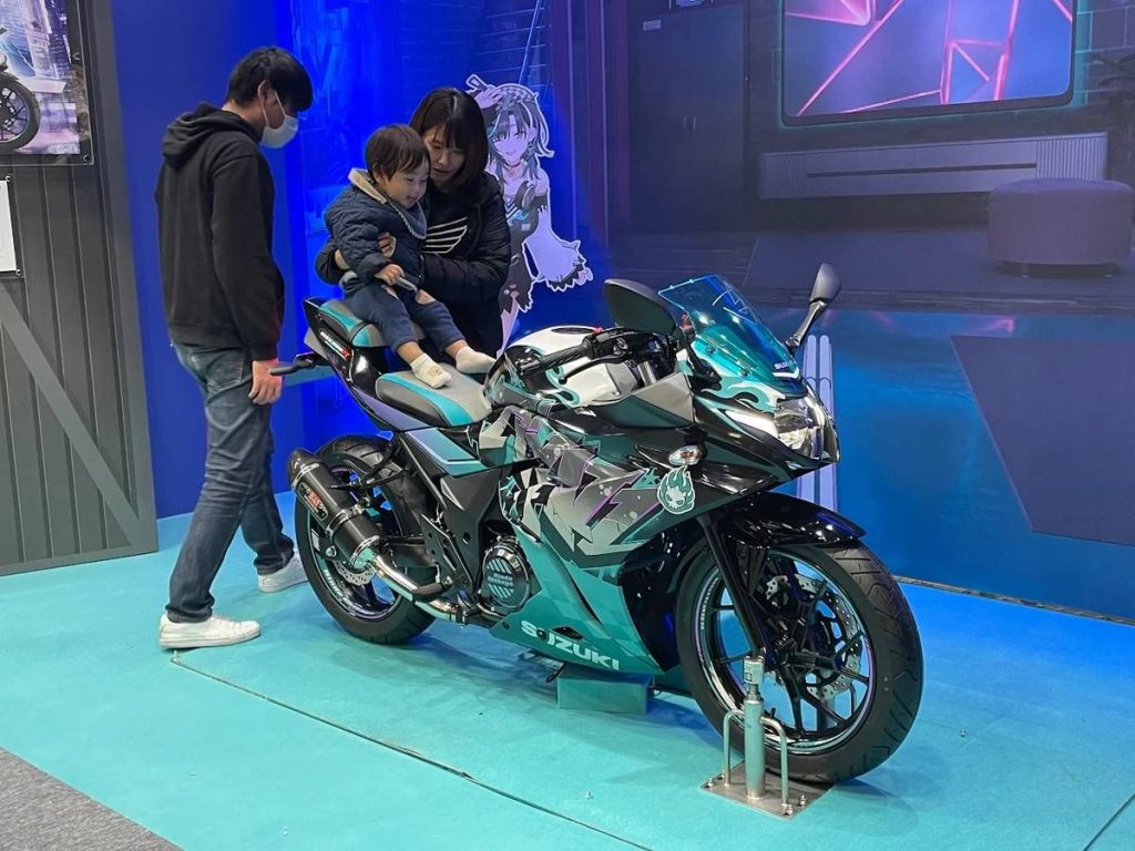 此外，Vtuber 聯名特別版「GSX250R」也在特設展區開放近距離參觀！