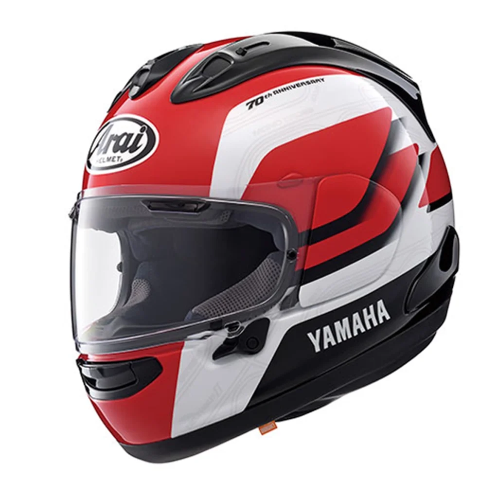 Arai RX-7X Yamaha 70周年纪念安全帽 侧面图