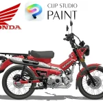 CELSYS × Honda 合作釋出 CT125 Hunter Cub 3D 模型｜免費下載＋支援 CLIP STUDIO PAINT 5.0 創作應用