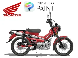 CELSYS × Honda 合作釋出 CT125 Hunter Cub 3D 模型｜免費下載＋支援 CLIP STUDIO PAINT 5.0 創作應用