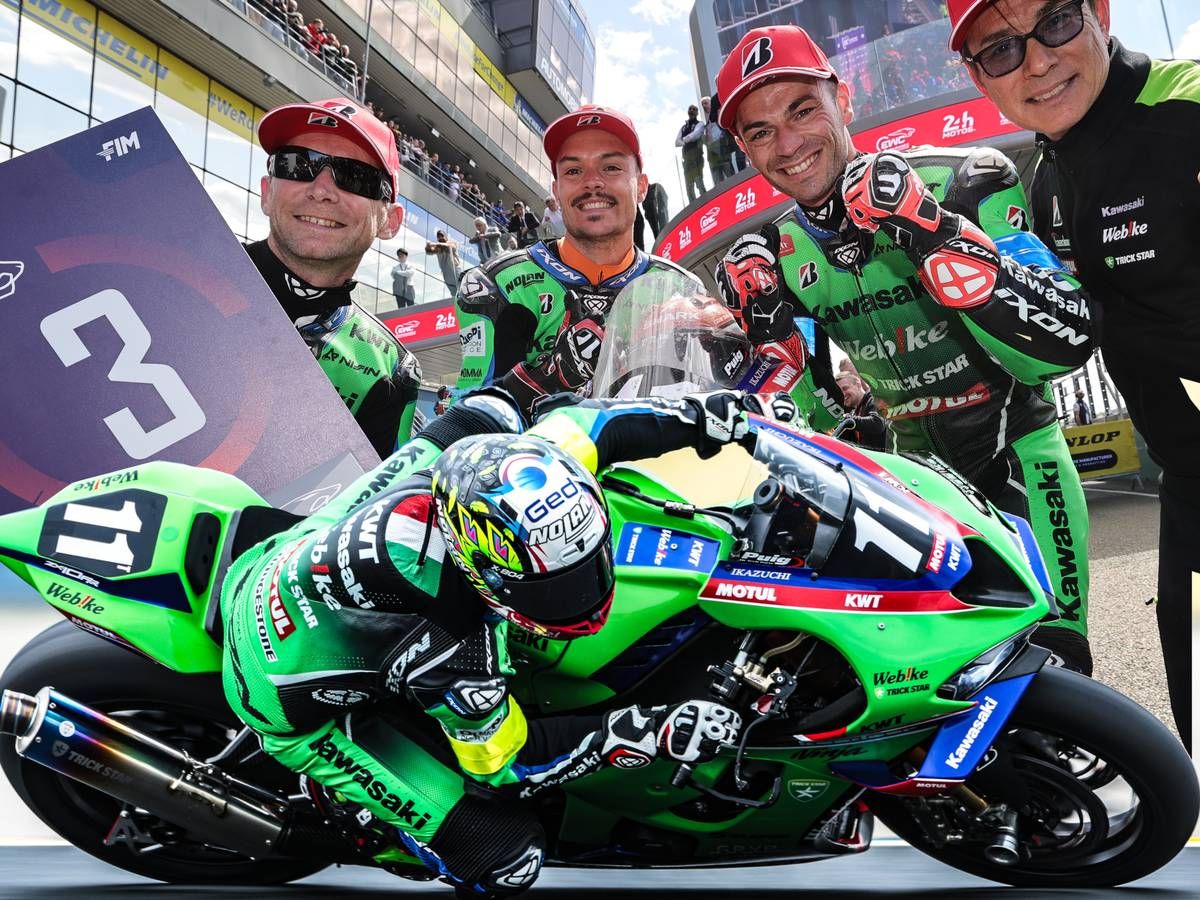 Team Kawasaki Webike Trickstar利曼24耐奪季軍！克服末段引擎故障登上EWC頒獎台