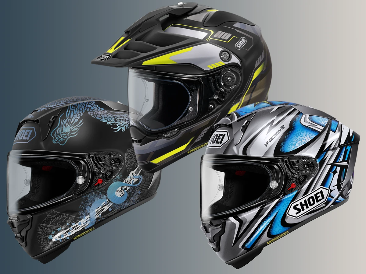 SHOEI 新塗裝情報｜X-Fifteen 大治郎復刻回歸＋OROCHI 消光新色、HORNET ADV 3款配色同步登場（2026）