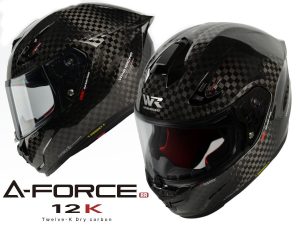 WINS A-FORCE RR 12K碳纖維安全帽登場！MFJ認證對應賽道競技　超輕量12K乾式碳纖維