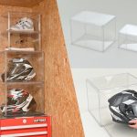 Daytona「展示收納盒」新上市！安全帽×鞋子防塵展示兩款，磁吸門扉×可堆疊×自由設定開關方向