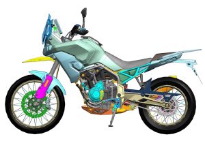 Cyclone RX625歷奇車設計專利曝光