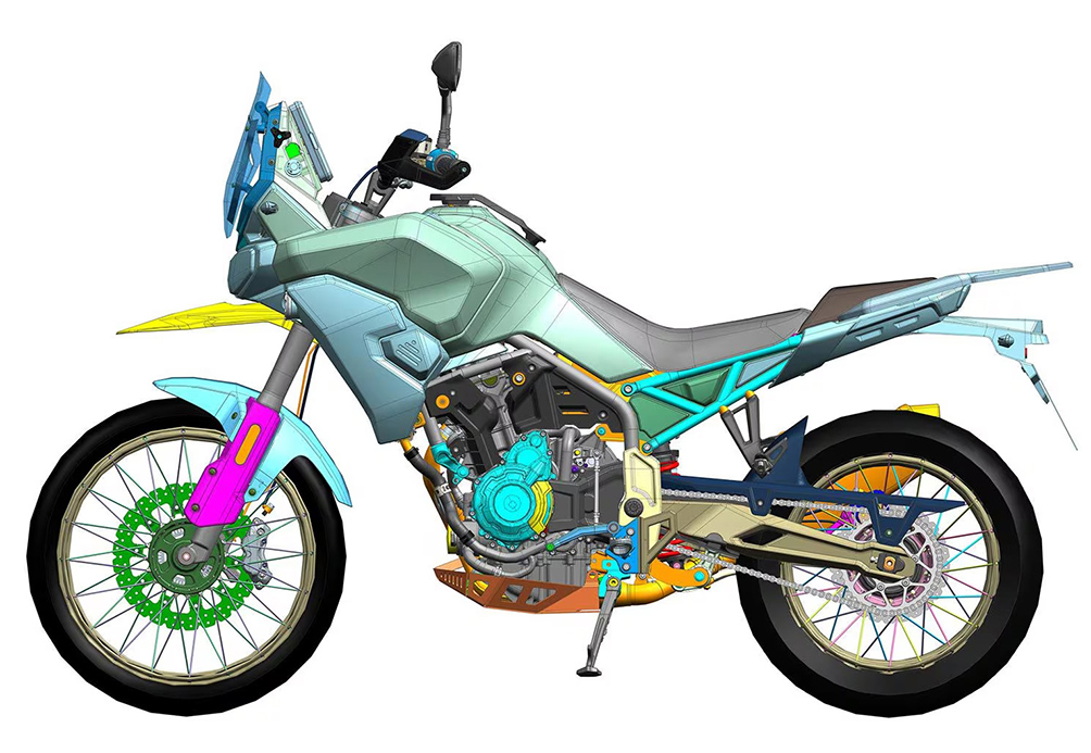 Cyclone RX625歷奇車設計專利曝光
