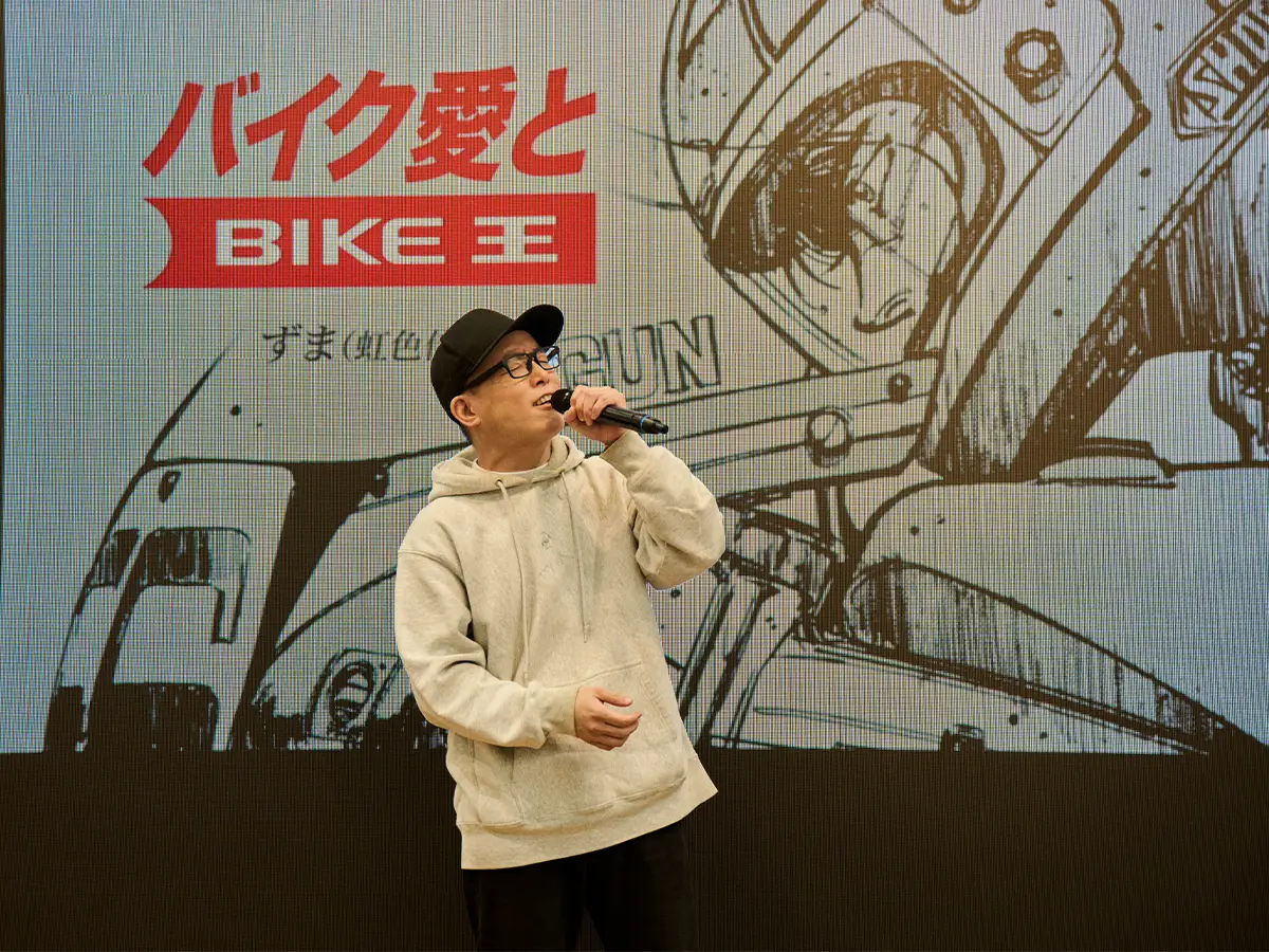 機車王新CM持續採用「バリバリ伝説」！ 在澀谷車站前大型螢幕舉辦大使「ずま（虹色侍）」的發表演唱會！