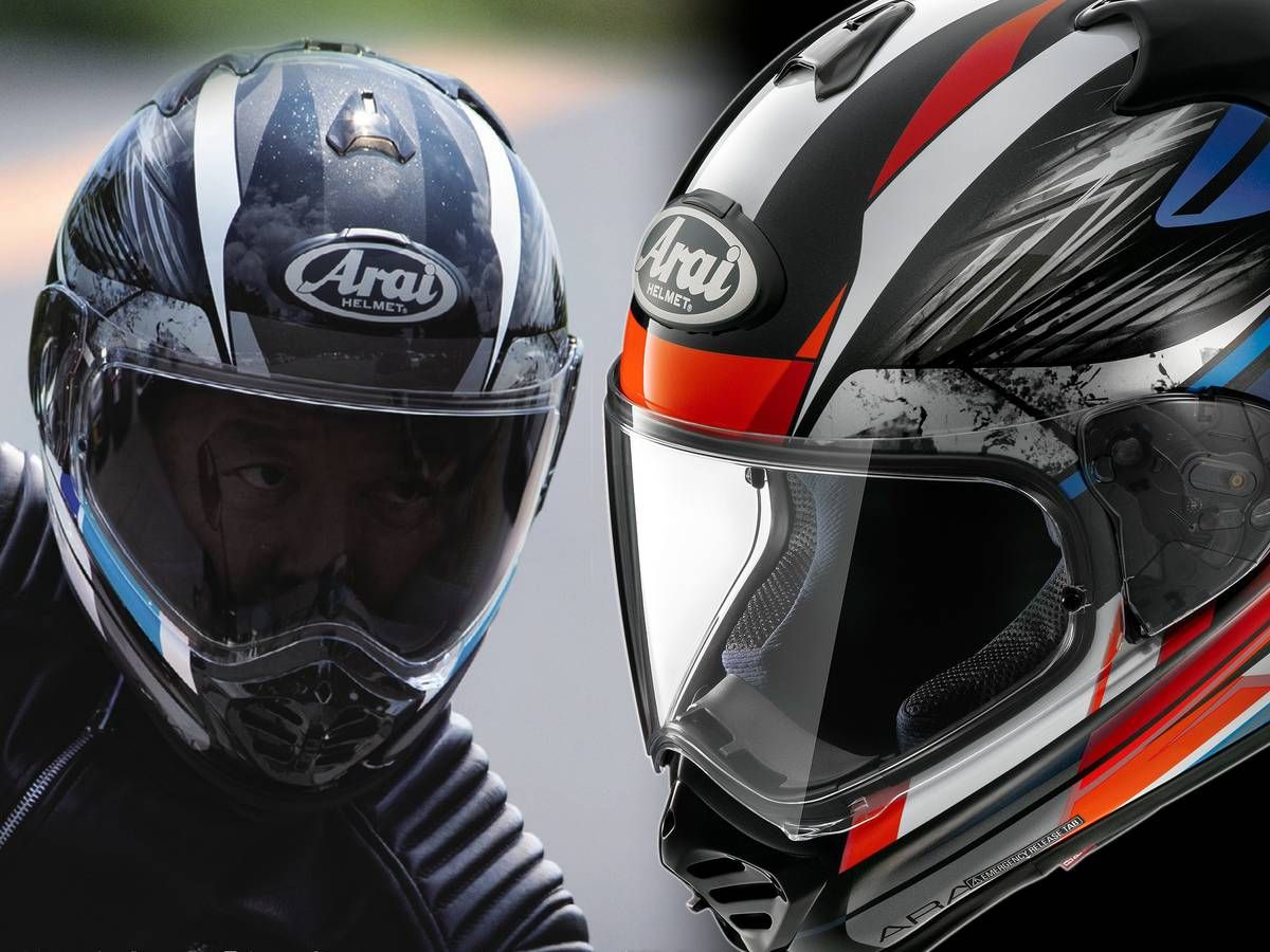 Arai「TX-STRADA TYRANNO」新彩繪9月中旬發售！大理石×賽博恐龍主題×藍色/三色兩款，長途旅行全罩安全帽