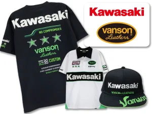 VANSON×Kawasaki聯名2026春夏系列新上市！Ninja Logo刺繡T恤×Polo衫×帽子6款美式休閒風格登場