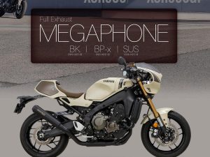 【新產品】MORIWAKI「XSR900/GP用MEGAPHONE全段排氣管」！80年代賽車致敬喇叭形×日本政府認證×BLACK/SUS/BP-χ 3色