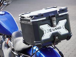 Kaedear「X-LAND鋁合金後箱 XLD-Y」安裝實測！鋁合金車身×不鏽鋼鎖定機構×45L安全帽剛好放入×黑色/銀色3尺寸展開