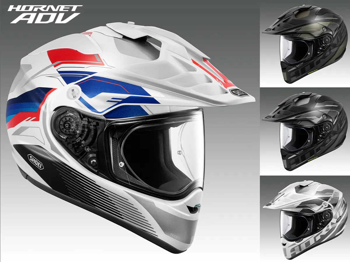 【新塗裝】SHOEI「HORNET ADV RECOIL」2026年11月發售！4色展開×V-460鏡片×跨界運動旅行