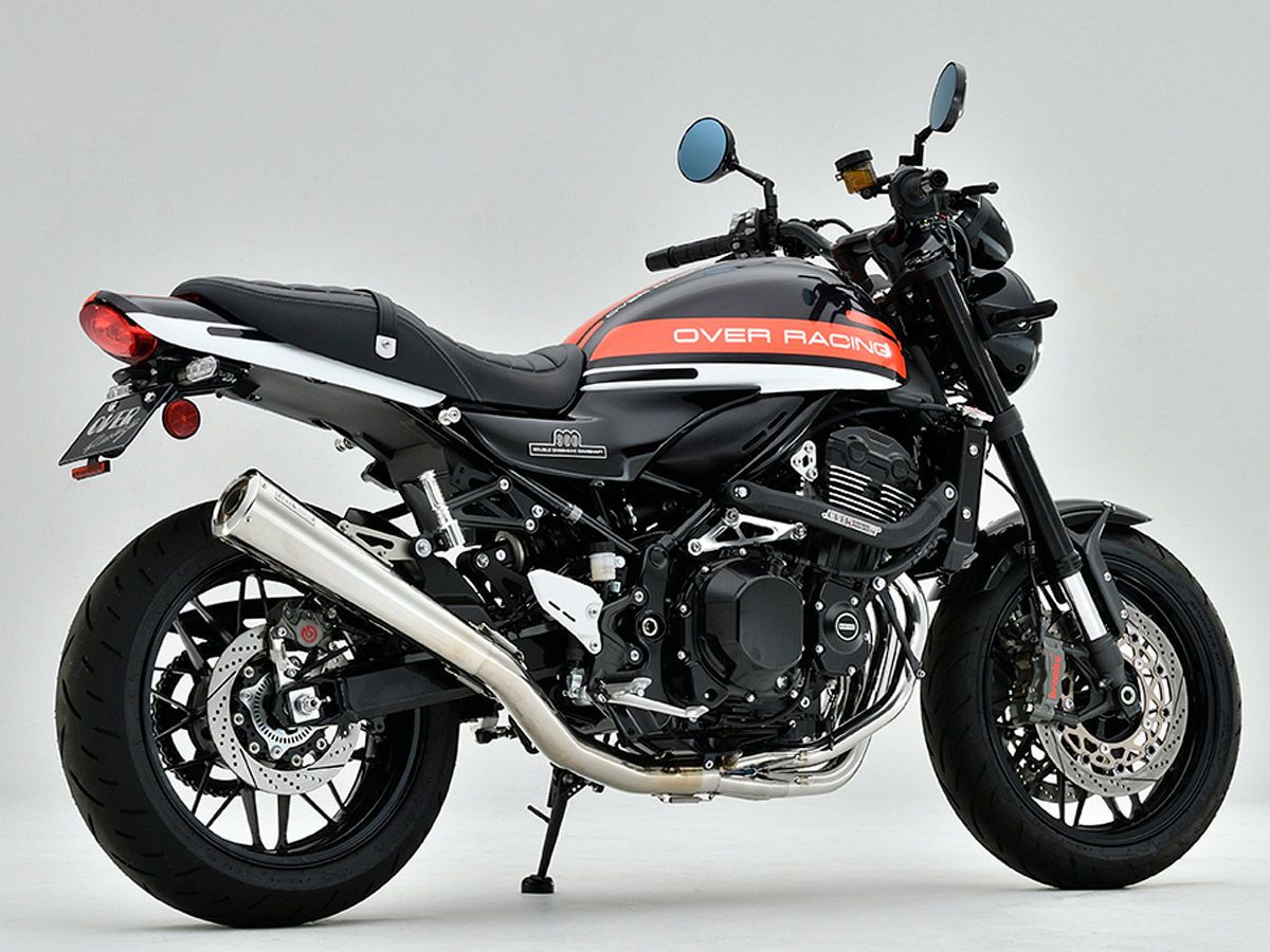 【新产品】OVER Racing“Z900RS用HIGHLANDER 4-1全段排气管”!Megaphone造型×新古典风格完美搭配