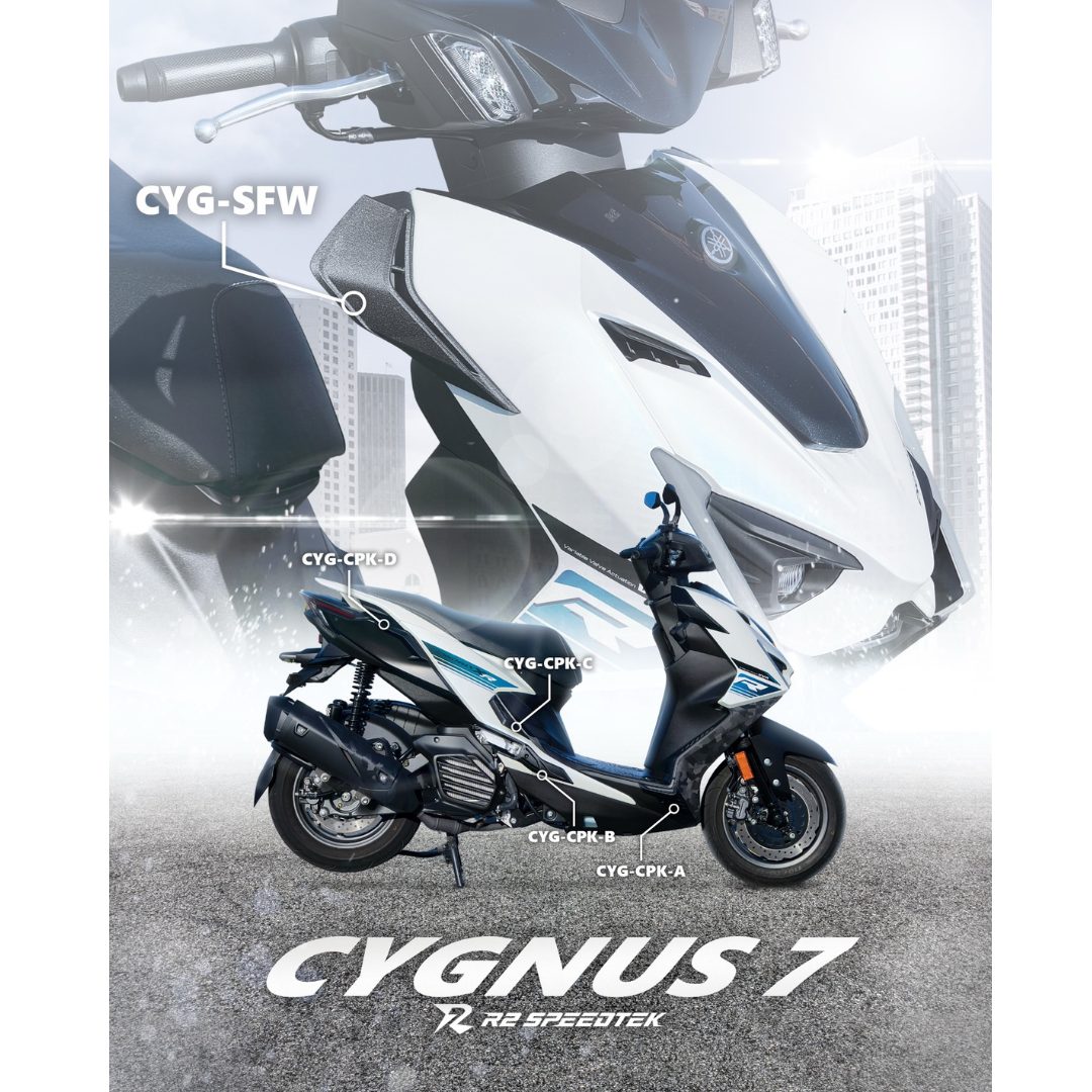 勁戰七代改裝｜R2 SpeedTek CYG-CPK防撞護塊＋CYG-SFW側鰭擾流翼車身防護全解析