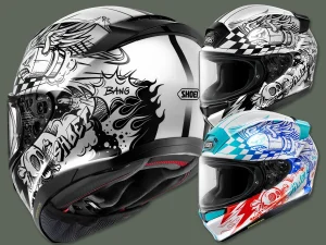 【新塗裝】SHOEI「Z-9 KABOOM」2026年11月發售！街頭藝術爆炸聲風格×TC-5黑白/TC-10白藍2色